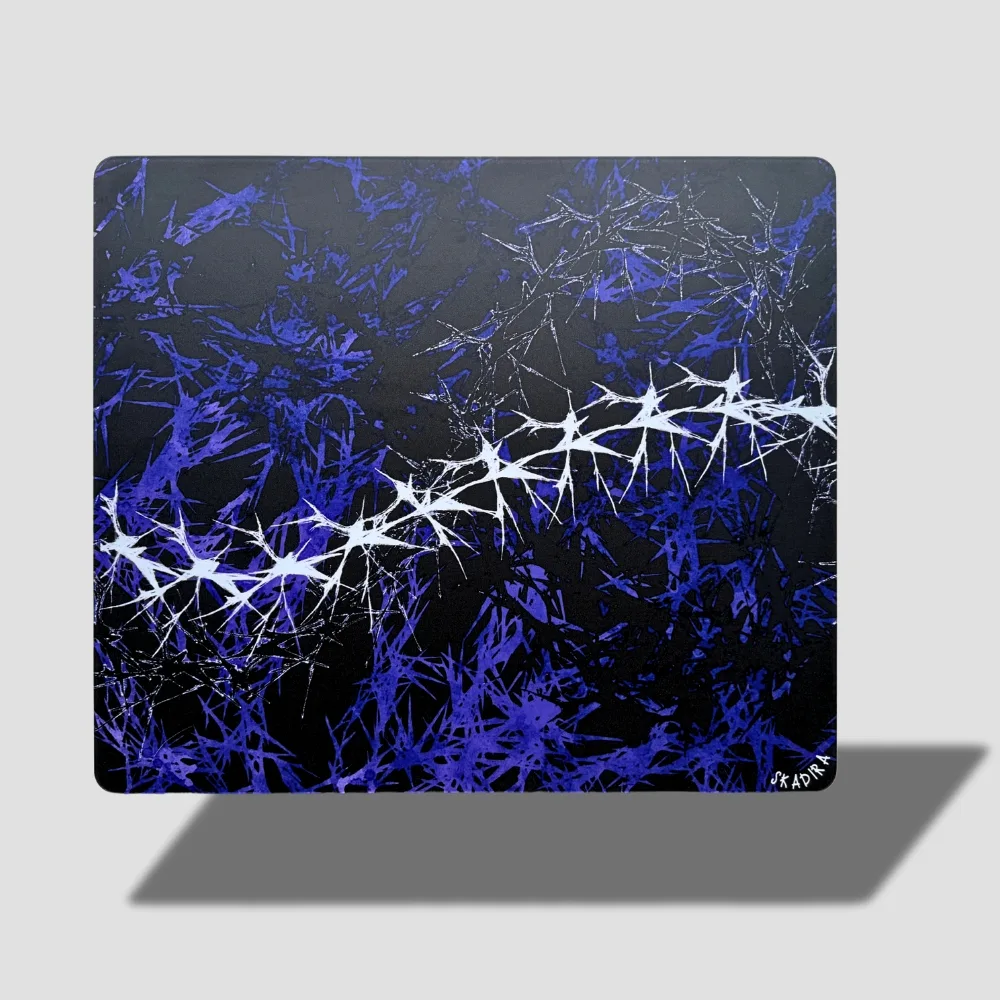 glass mousepad blue brambles