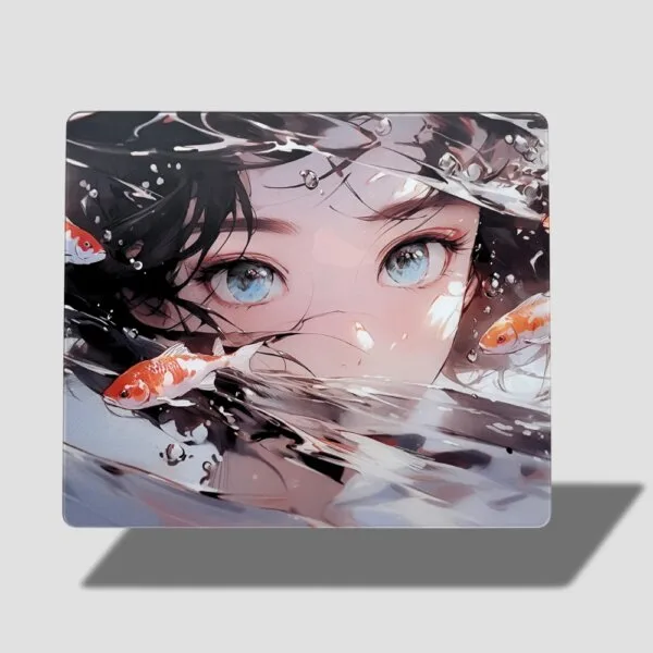 glass mousepad ethereal koi