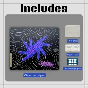 glass mousepad package includes 1