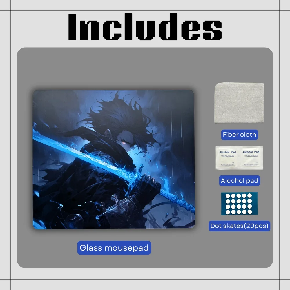 glass mousepad package includes 13