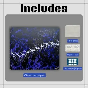 glass mousepad package includes 14