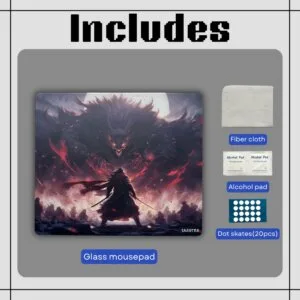 glass mousepad package includes 6