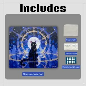 glass mousepad package includes 7