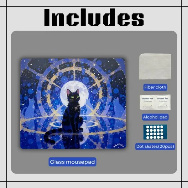 glass mousepad package includes 7
