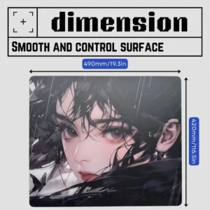 glass mousepad size 6