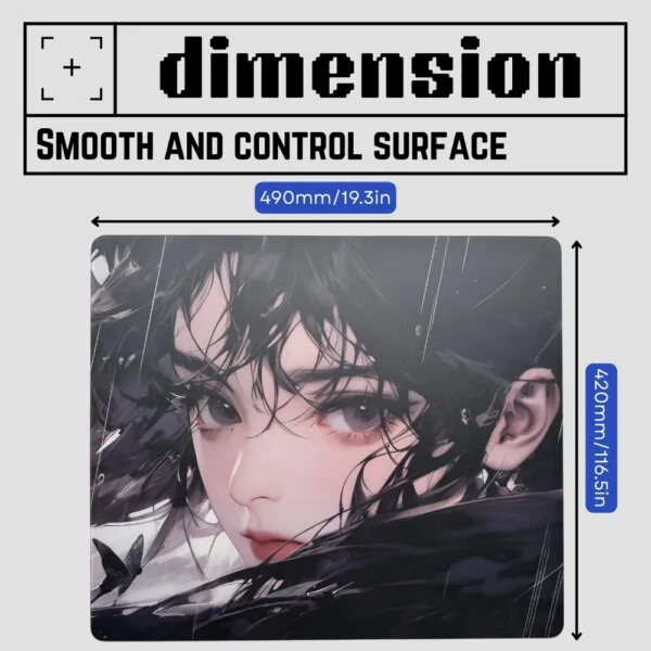 glass mousepad size 6