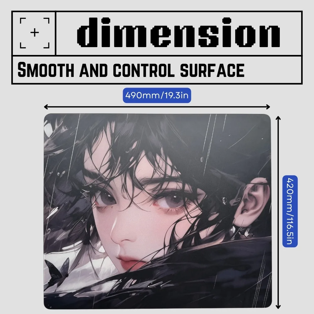 glass mousepad size 6